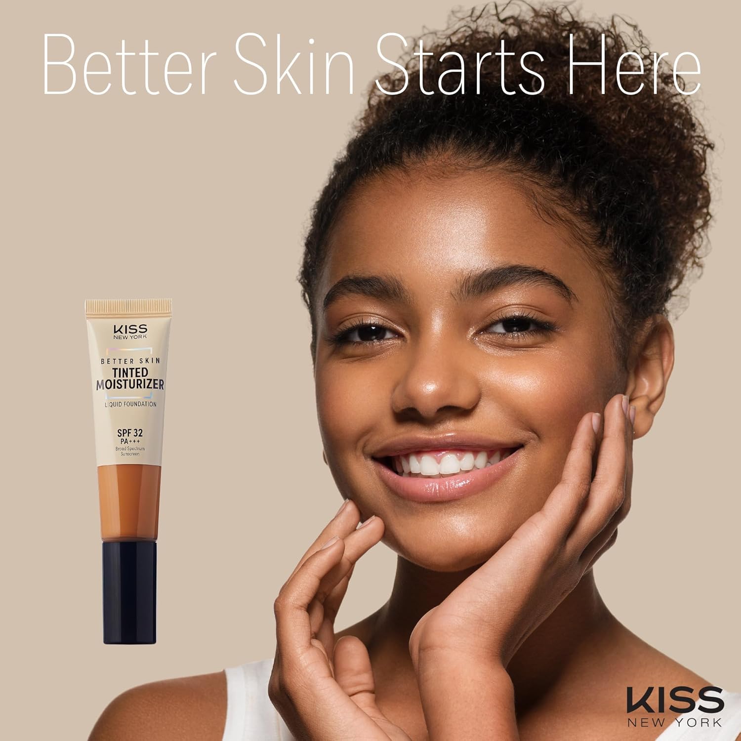 Kiss New York Tinted Moisturizer with SPF 32 PA+++ – Classic Tan