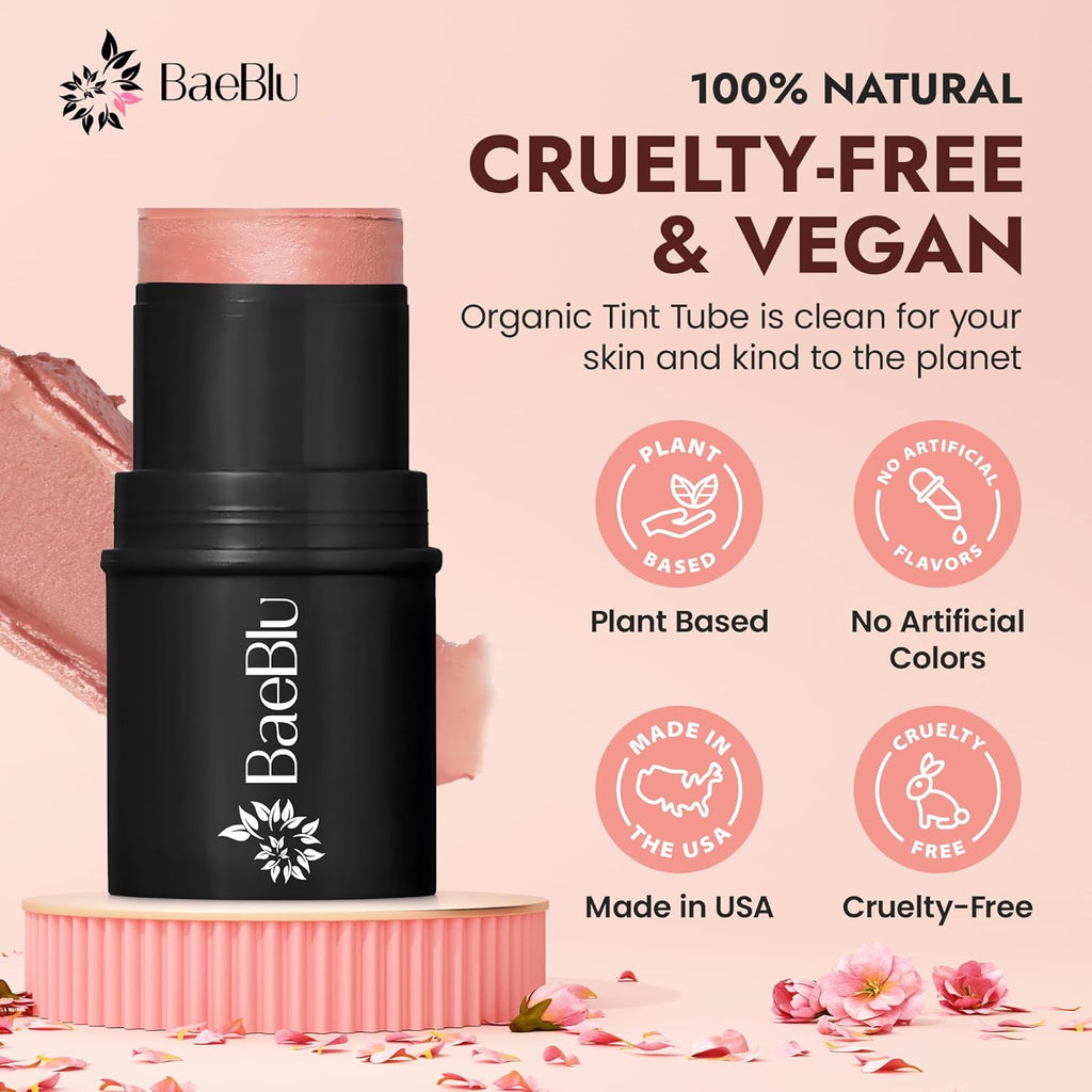 BaeBlu – Organic Blush Tube, Rose