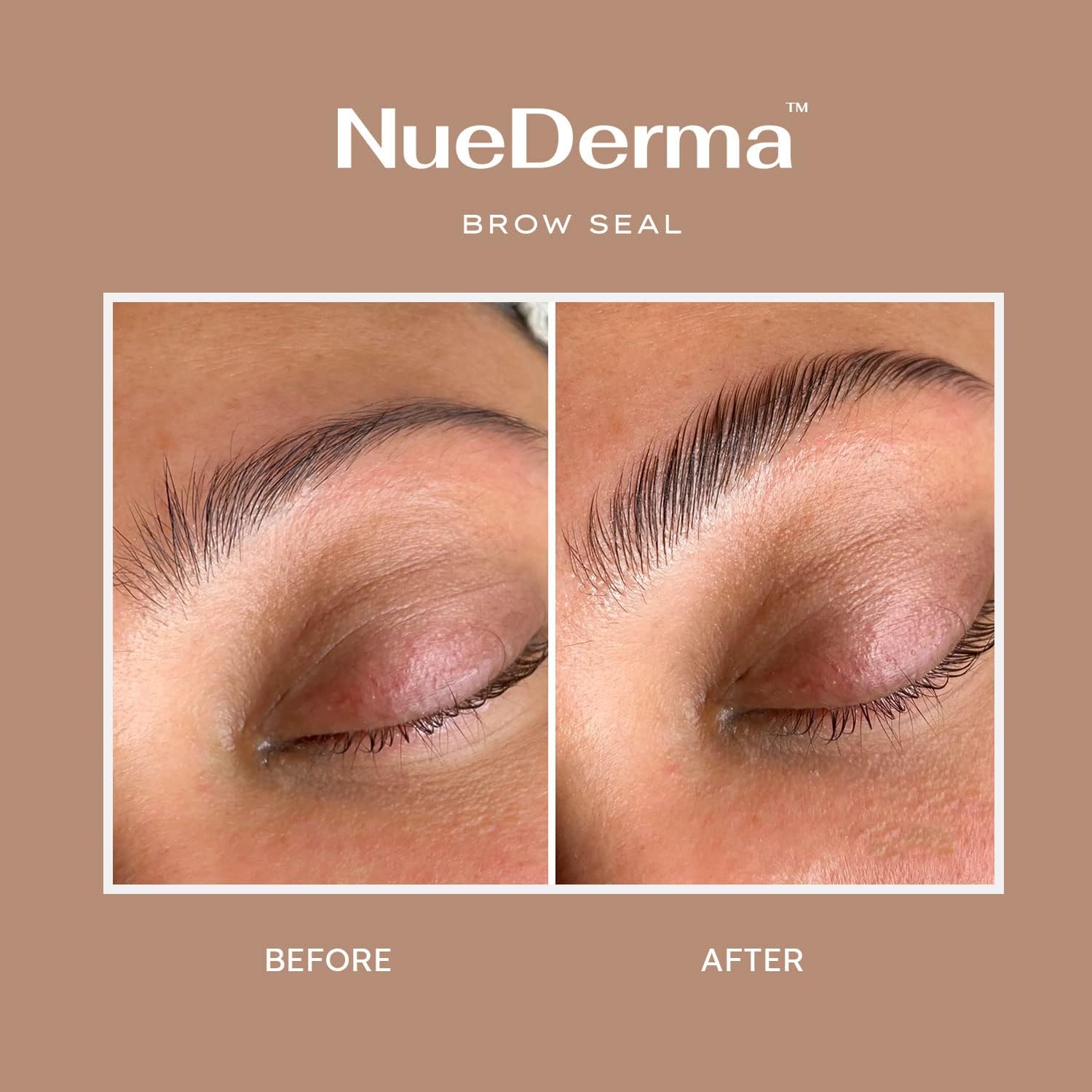 NueDerma – Brow Seal with Castor Oil, Clear Eyebrow Gel – 1 oz