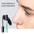 Black Waterproof Mascara No Clump Volumizing Eyelash Smudge Proof Mascara – Curved 4D Silk Fiber Brush