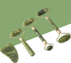 Jade Gua Sha Facial Massager Set – 5 in 1 Skin Care Tools with Roller and Massager