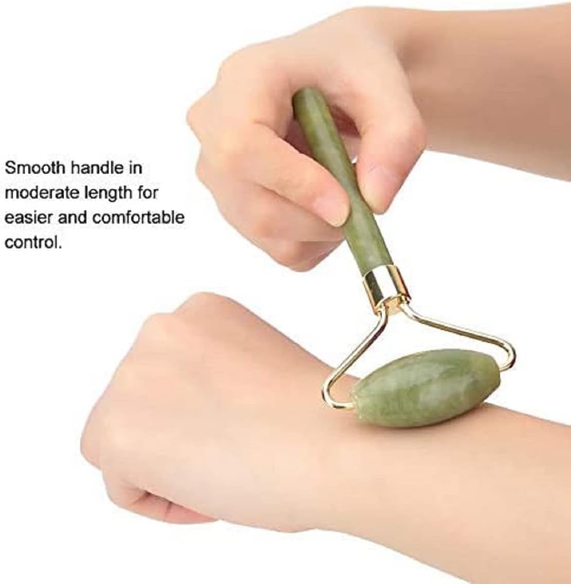 Jade Gua Sha Facial Massager Set – 5 in 1 Skin Care Tools with Roller and Massager