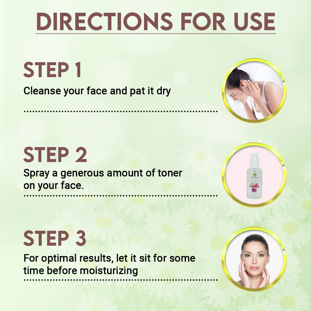 Roman Chamomile & Rose Soothing Facial Toner Mist, Smooth & Hydrated Skin – 100 mL