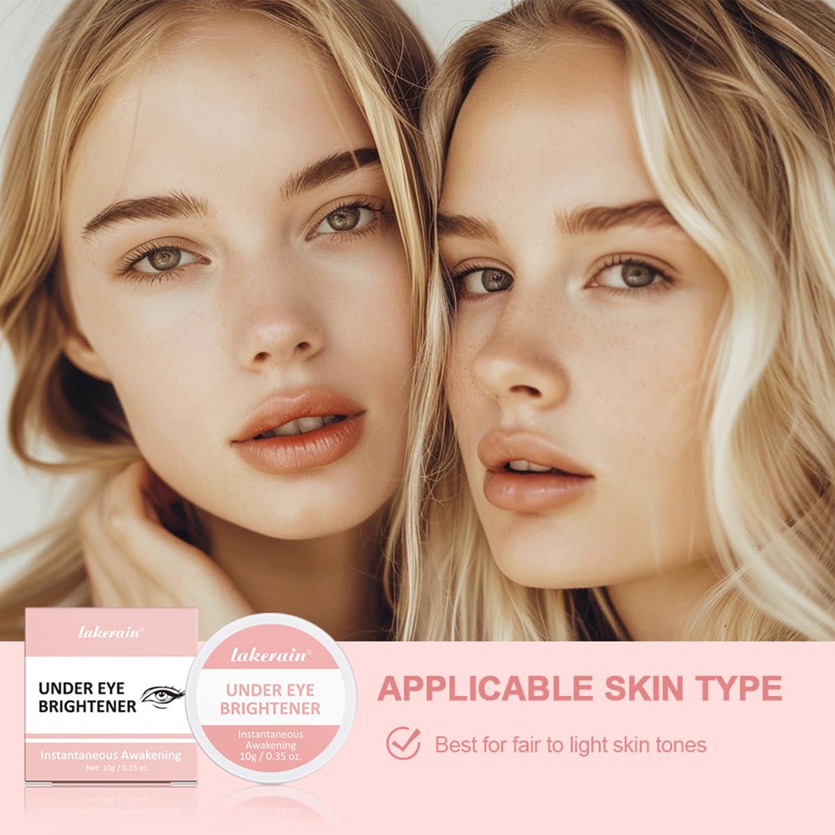 Under Eye Brightener, Concealer Full Coverage for Dark Circles – Light Pink (1 PC)