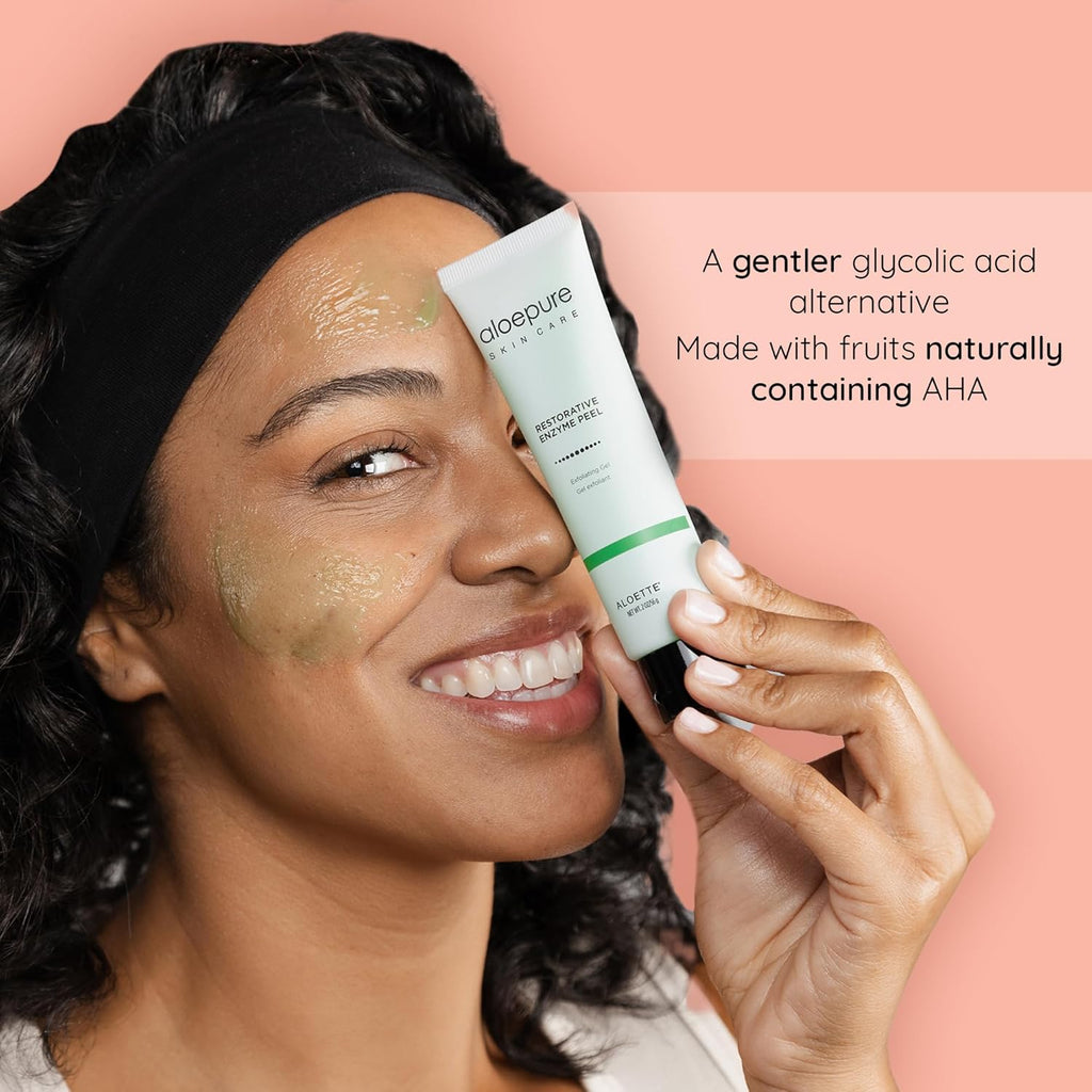 Aloette Face Peel Gel, Restorative Enzyme Peel – 2 oz