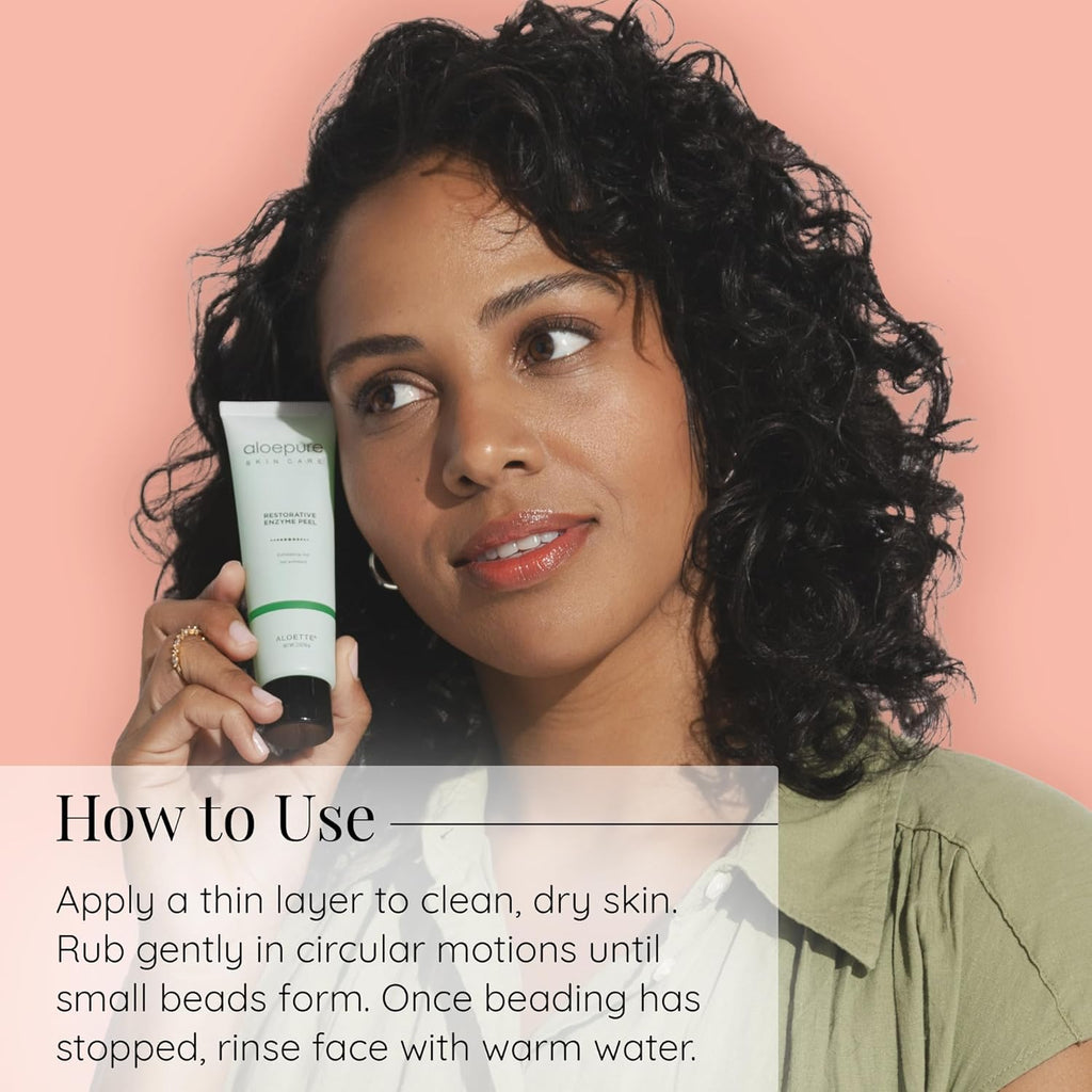 Aloette Face Peel Gel, Restorative Enzyme Peel – 2 oz